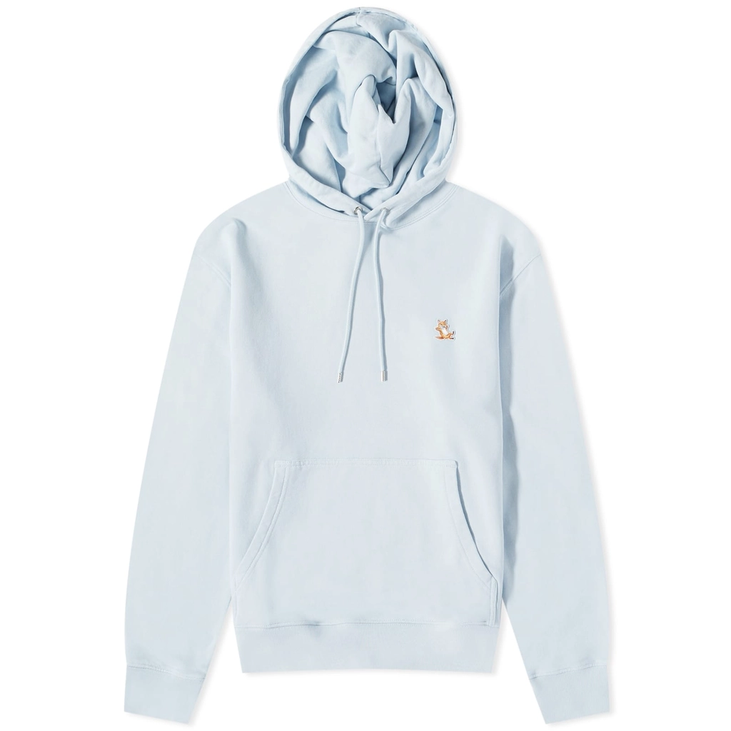 Maison Kitsune Chillax Fox Patch Regular Hoodie Sky Blue